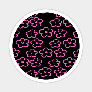 Pink mini cutie flowers Magnet